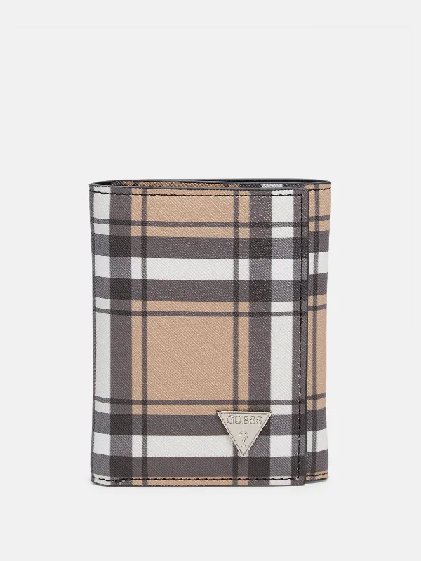 Plaid Trifold Wallet