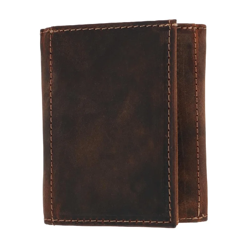 Men's Leather Minimalist Trifold Wallet