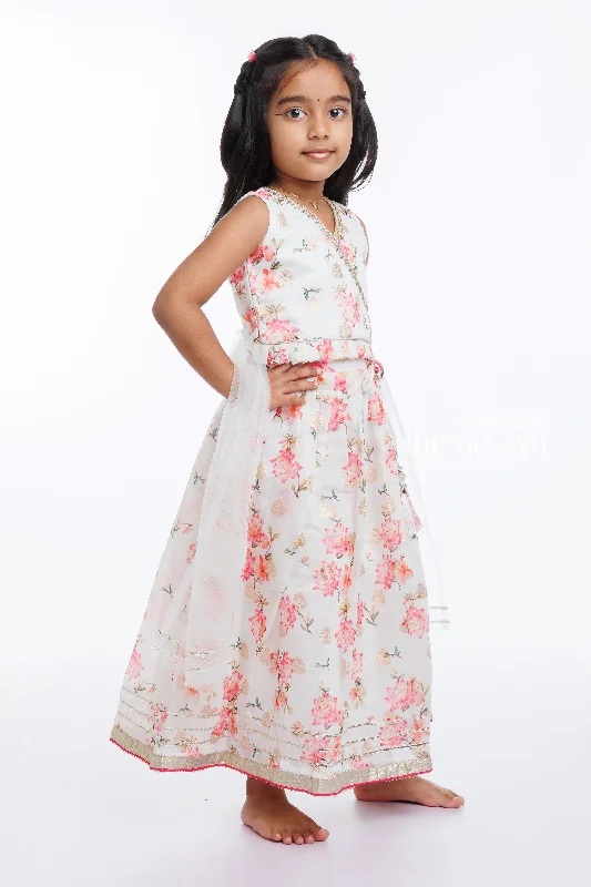 Spring Blossom Lehenga Set for Girls - Celebrate Ugadi in Style