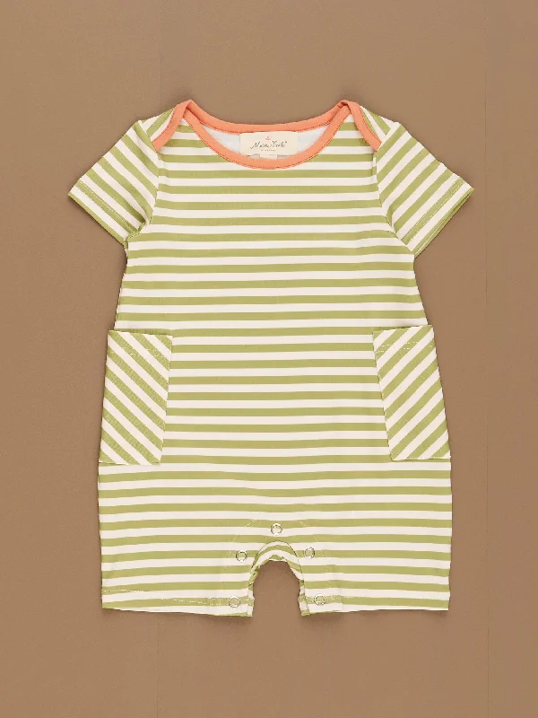 Daisy Janes Striped Pocket Romper