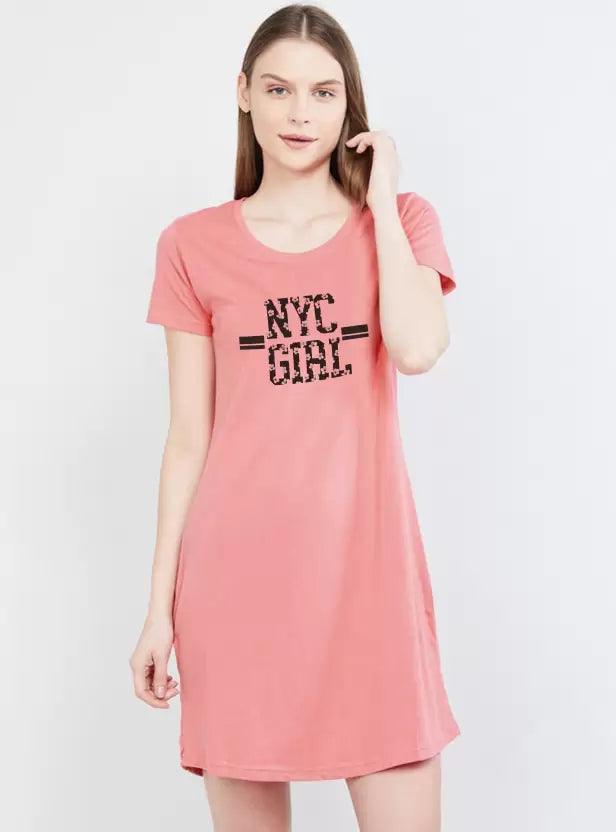 Women Nighty  (Pink) Lightweight pajama sets