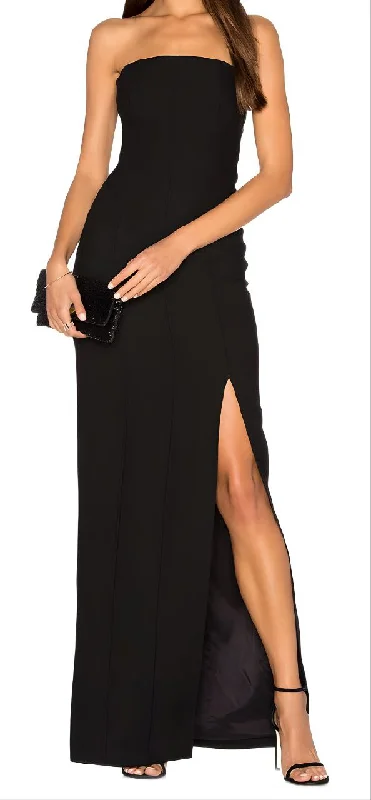 ELIZABETH AND JAMES Women's Black Carly Maxi Pencil Dress #316G022 12 NWT Holiday maxi dresses