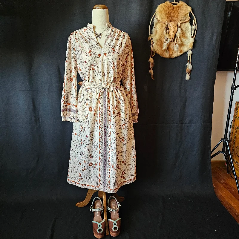 VINTAGE FLORAL PRAIRIE DRESS 12 Smocked floral dresses