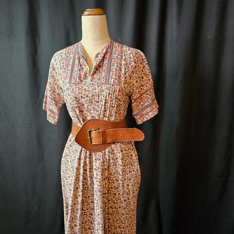Vintage Indian block print cotton dress with pockets size S Revolve floral dresses
