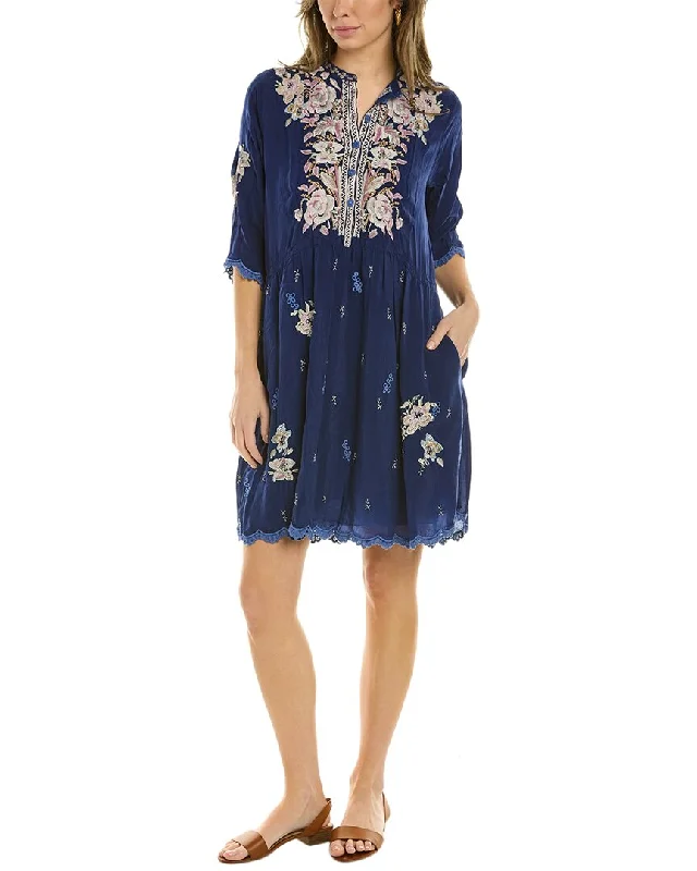 Johnny Was Triana Tunic Mini Dress Elegant Mini Skirt