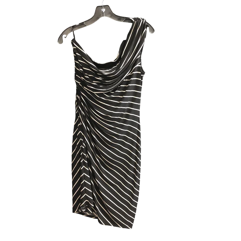 Dress Work By Lauren By Ralph Lauren In Black & Cream, Size: 16 Everyday wear unclassified dresses