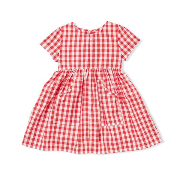 Gingham Cargo Dress Backless unclassified dresses