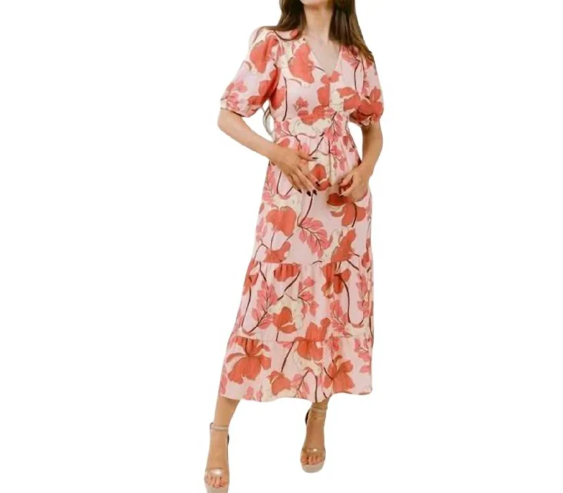 Joanna Dress In Sorbet Blossom Chiffon unclassified dresses