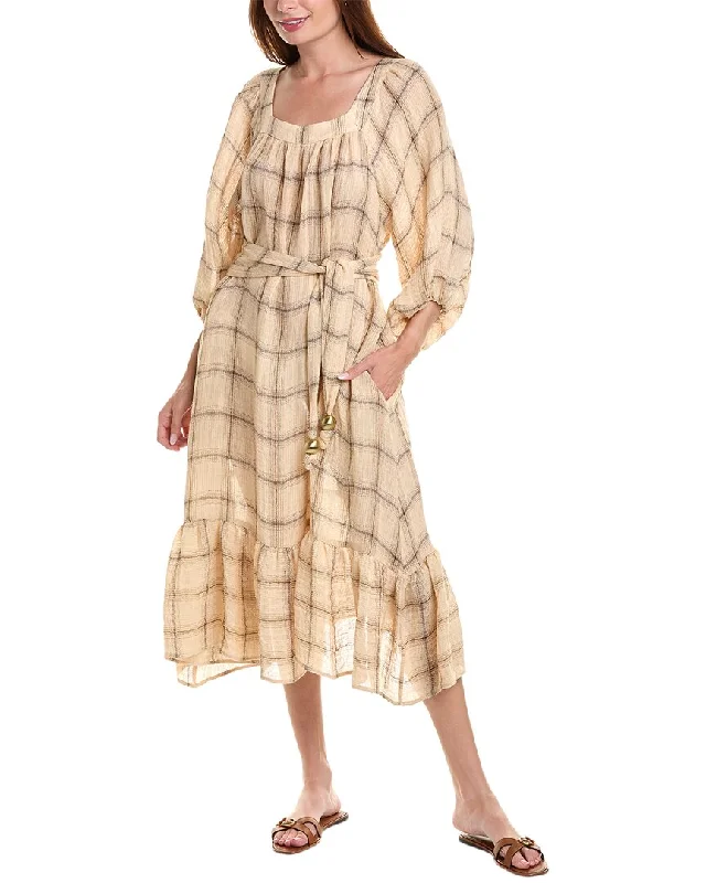 Lisa Marie Fernandez Laure Linen-Blend Maxi Dress Comfortable Maxi Look