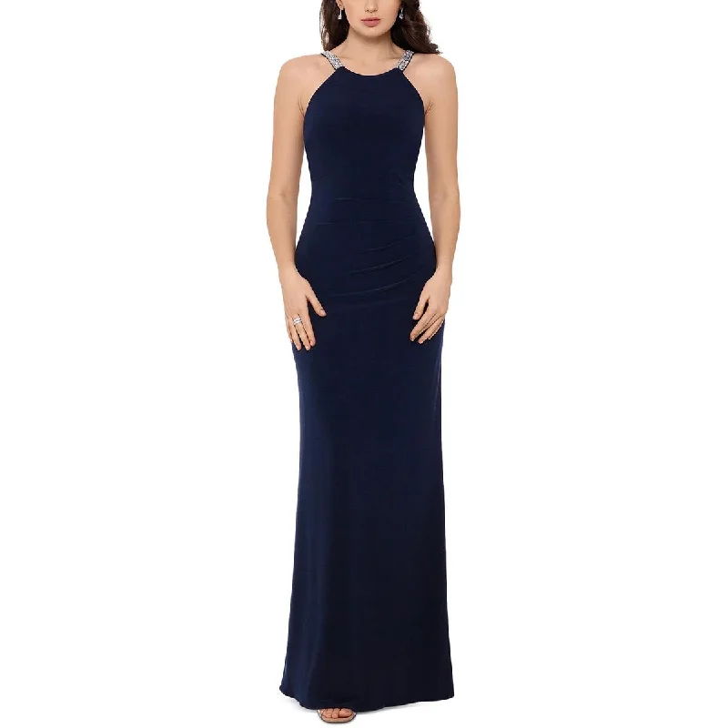 Petites Womens Embellished Formal Evening Dress Sexy unclassified dresses