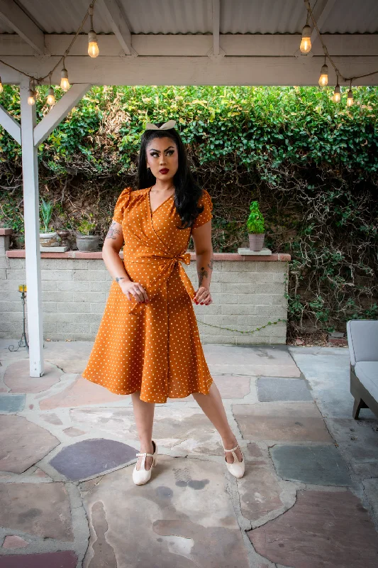 Rayleine Dress- Mustard Dot Best-selling unclassified dresses