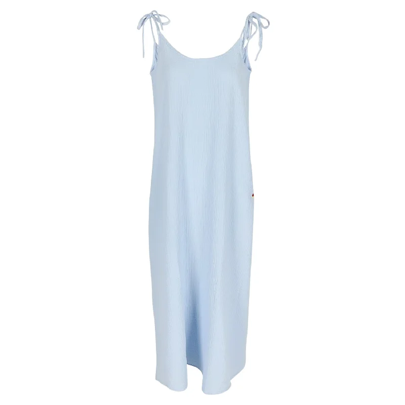 Raff Collective - Jojo Cotton Gauze Dress - Ciel Long unclassified dresses