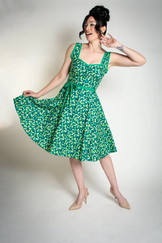 Sadie Dress- Green Cherries Trendy unclassified dresses