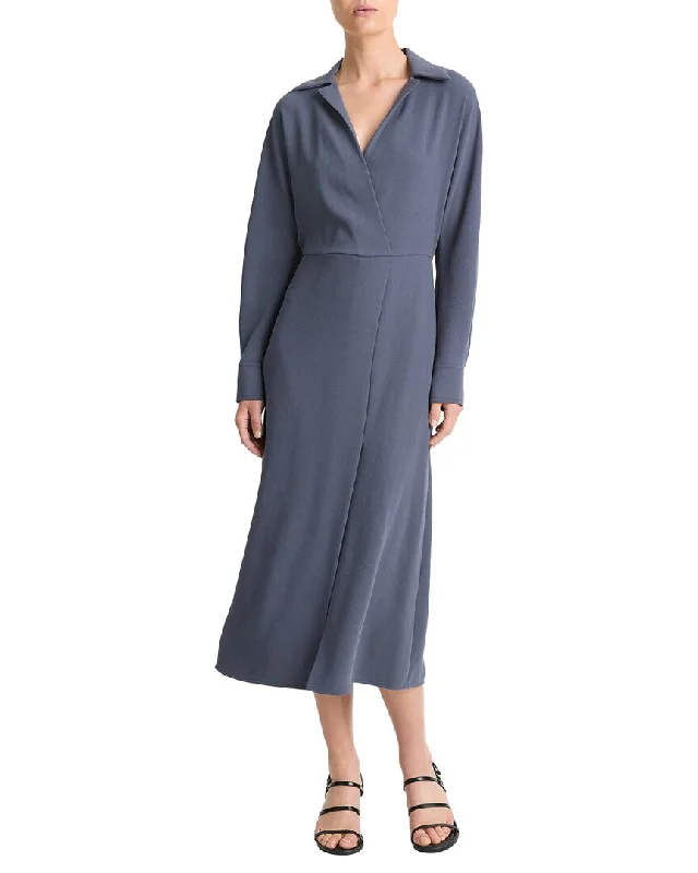 Vince Shaped Collar Dolman Sleeve Dress Lace unclassified dresses