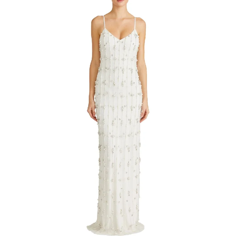 Womens Jeweled Full Length Evening Dress Everyday wear unclassified dresses