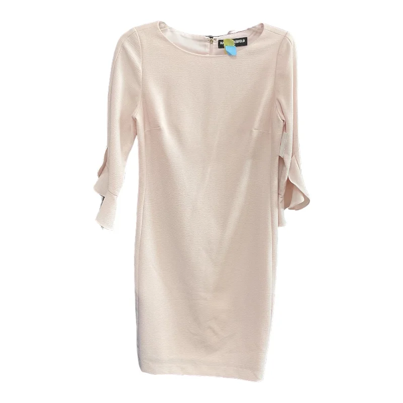 Pink Dress Casual Midi Karl Lagerfeld, Size S Denim Midi Skirt